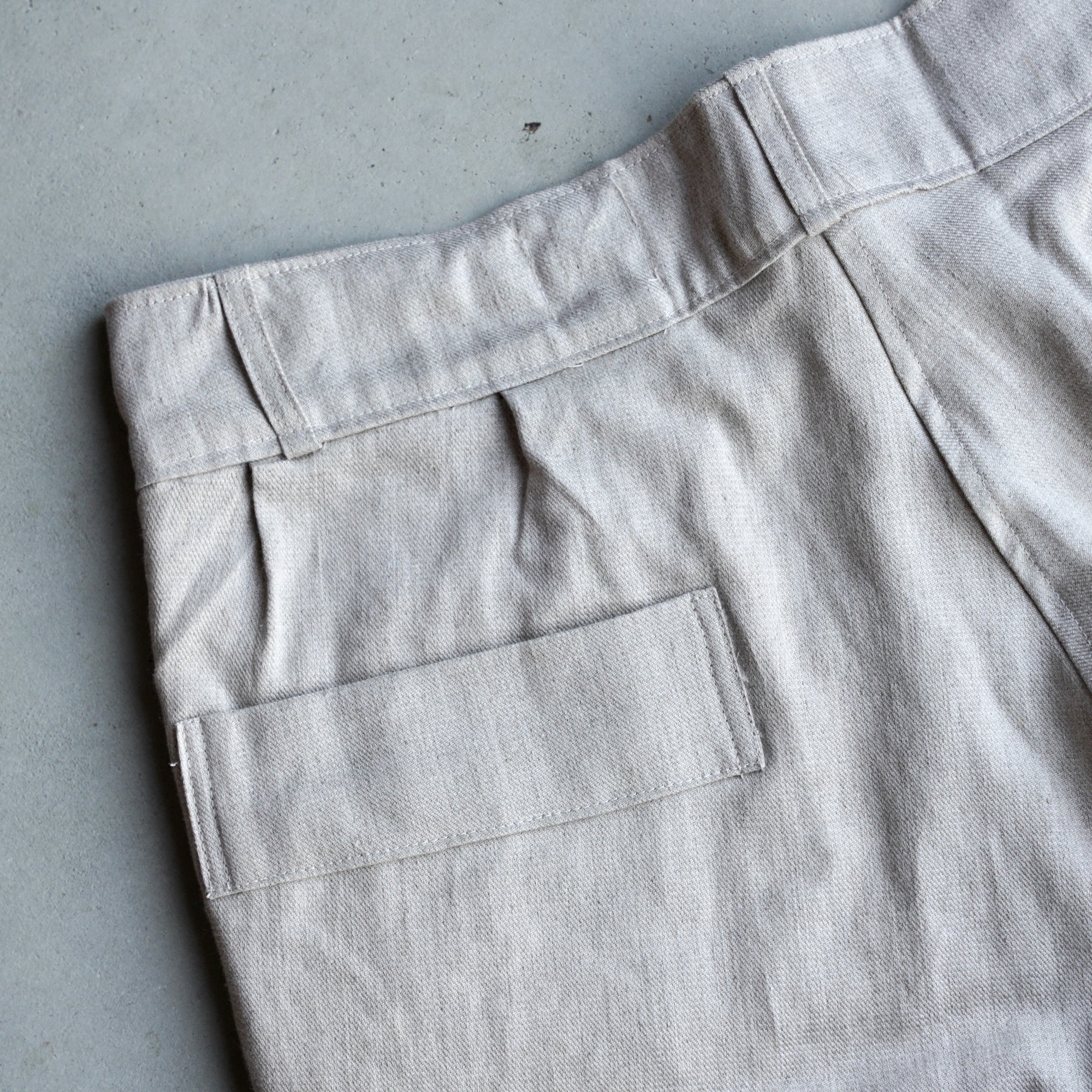 éhn original / Studio Shorts - GRAY Cotton Linen
