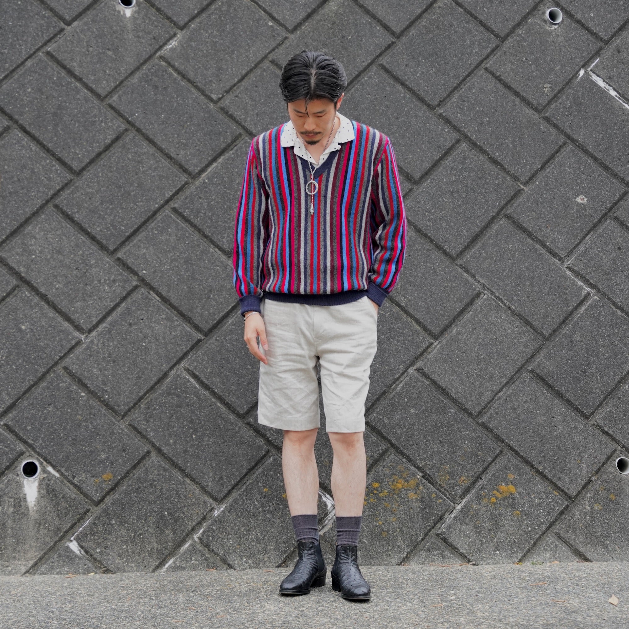 【受注生産】RENDO × éhn / Exclusive Ostrich Chelsea Boots