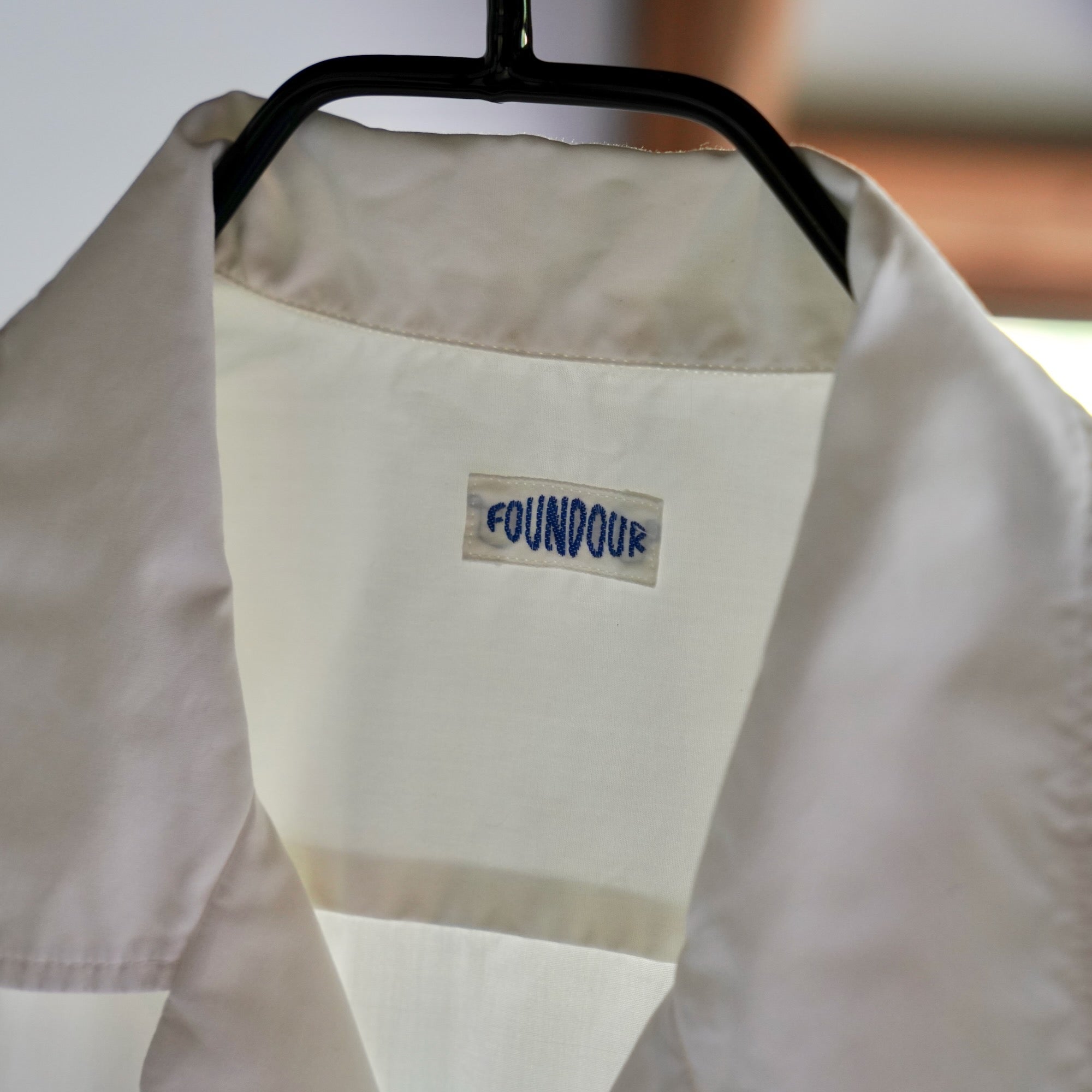 FOUNDOUR（ファウンダ) / COTTON OPEN COLLAR SHIRT