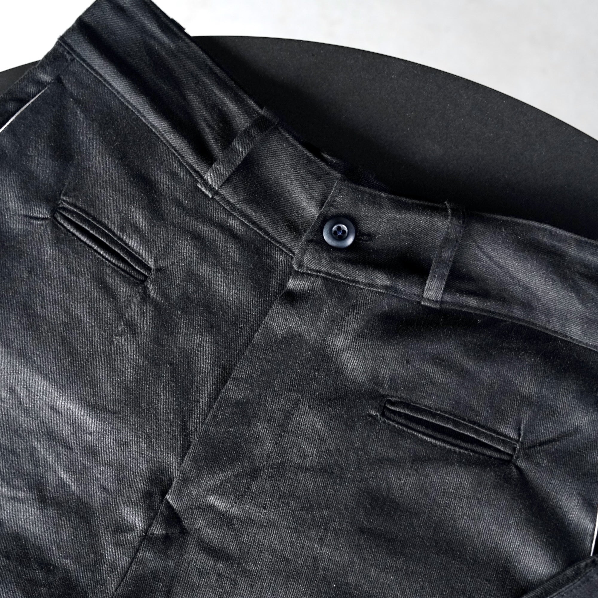 éhn original / Studio Shorts - BLACK Cotton Linen