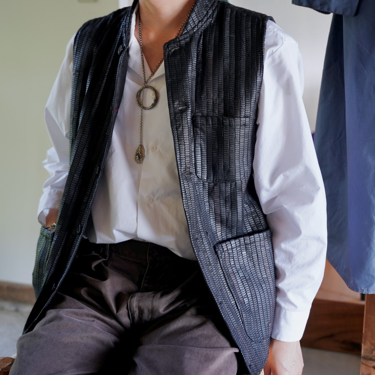KARDO × éhn /  Exclusive “LEO” VEST - BLACK・BROWN
