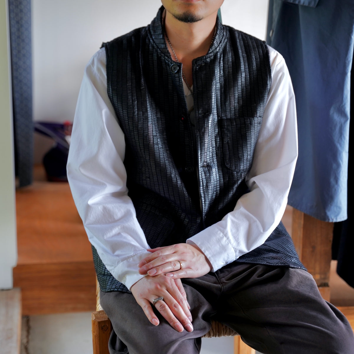 KARDO × éhn /  Exclusive “LEO” VEST - BLACK・BROWN