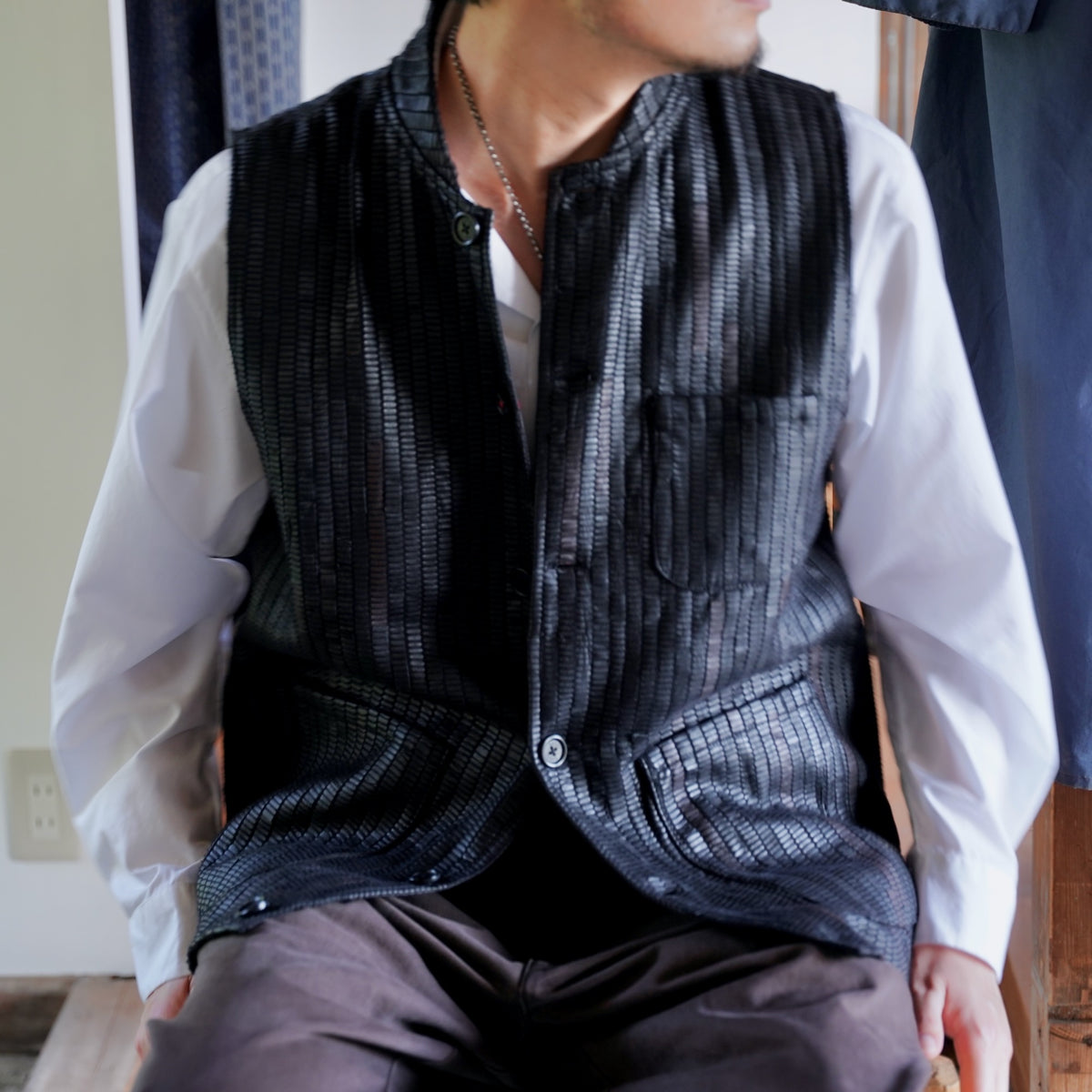 KARDO × éhn /  Exclusive “LEO” VEST - BLACK・BROWN