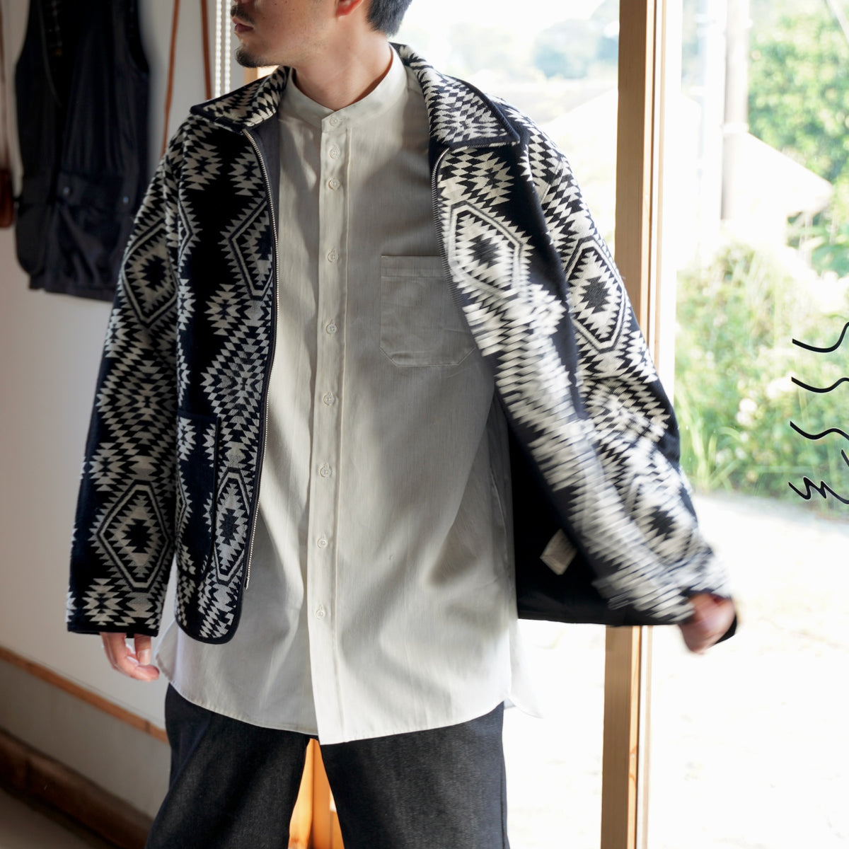 KARDO × éhn /  Exclusive “AMARDEEP” JACKET - BLACK