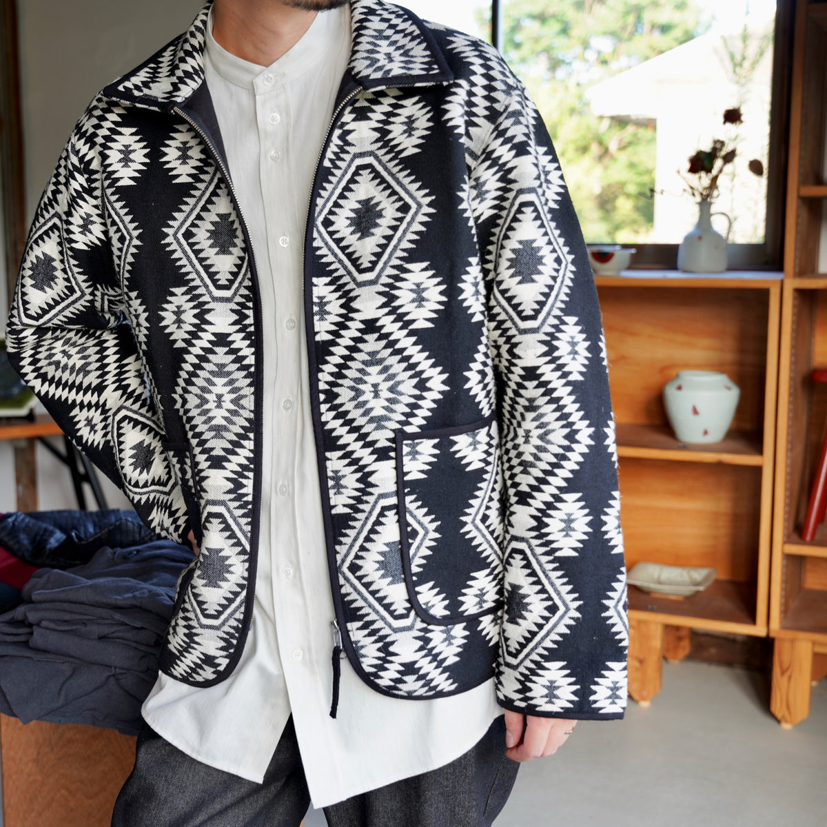 KARDO × éhn /  Exclusive “AMARDEEP” JACKET - BLACK