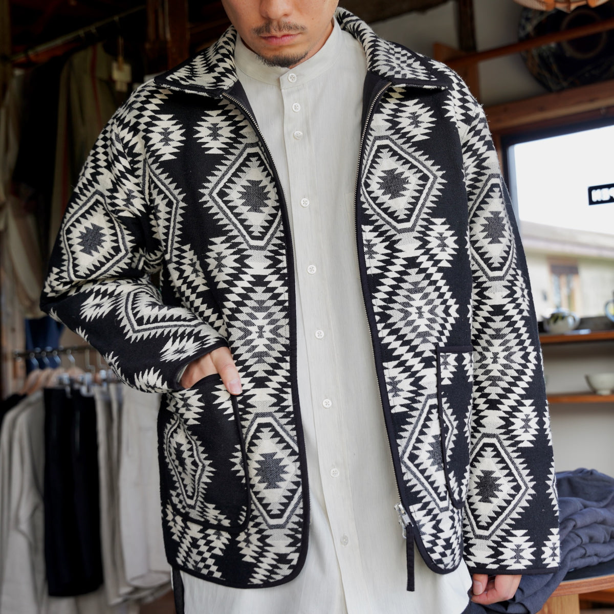 KARDO × éhn /  Exclusive “AMARDEEP” JACKET - BLACK