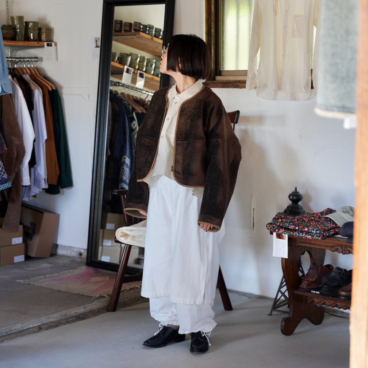 Nomàt / Circle Blouson ［Needle Wool］