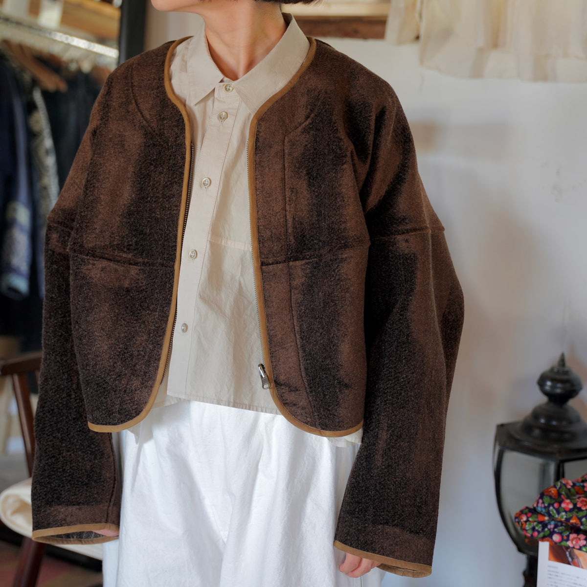 Nomàt / Circle Blouson ［Needle Wool］