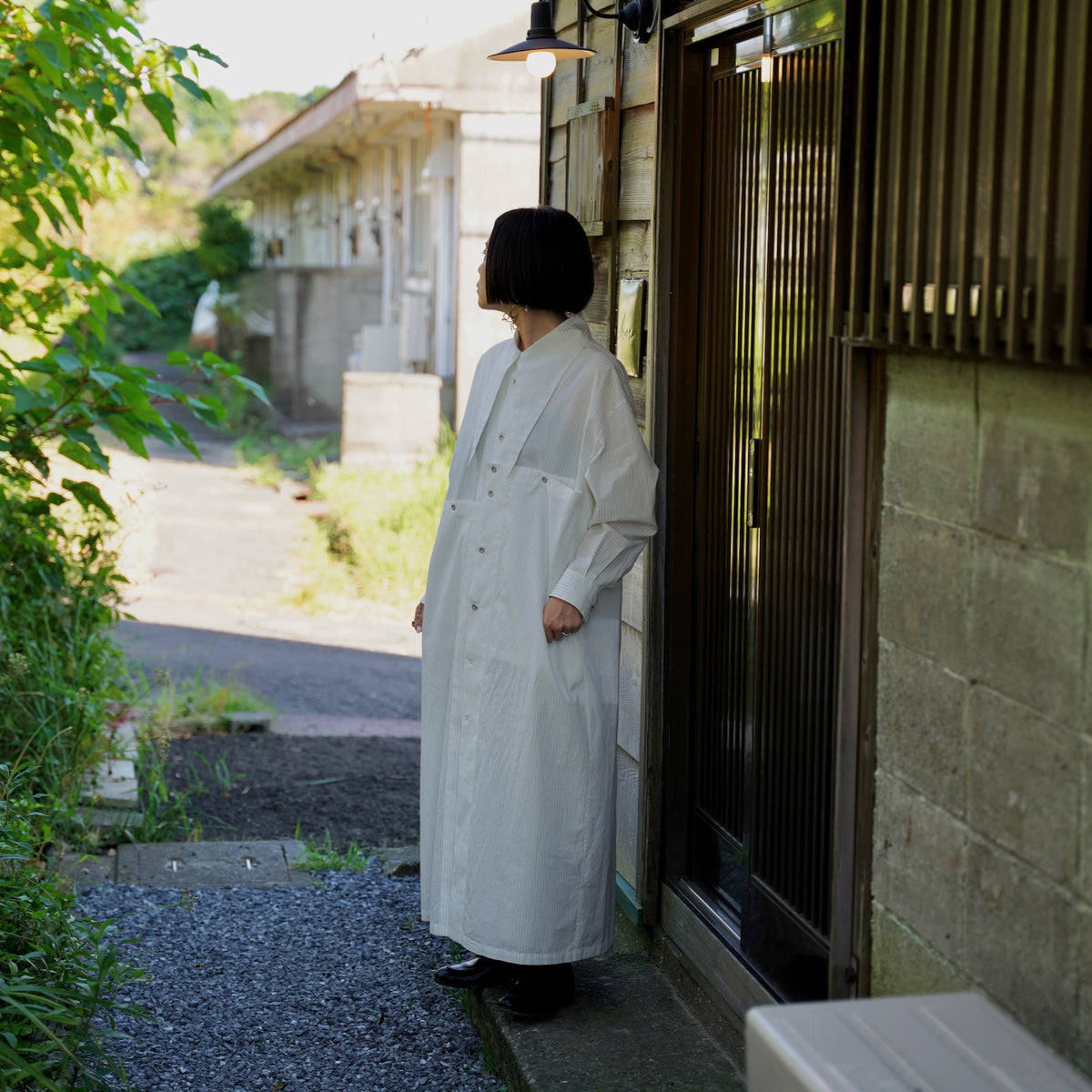 Nomàt /Tie Dress ［Silk Cotton Stripe］