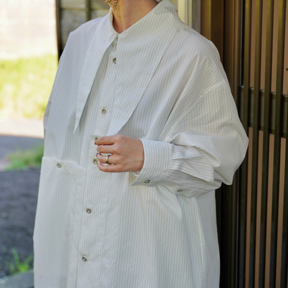 Nomàt /Tie Dress ［Silk Cotton Stripe］