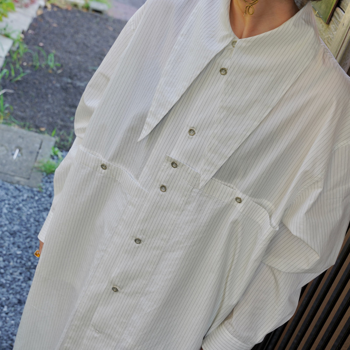 Nomàt /Tie Dress ［Silk Cotton Stripe］