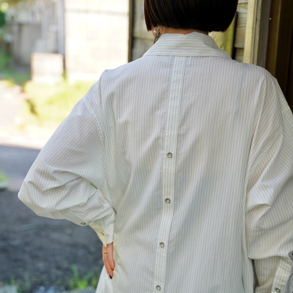 Nomàt /Tie Dress ［Silk Cotton Stripe］