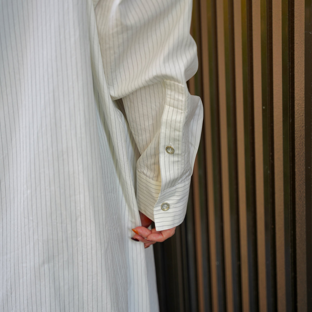 Nomàt /Tie Dress ［Silk Cotton Stripe］