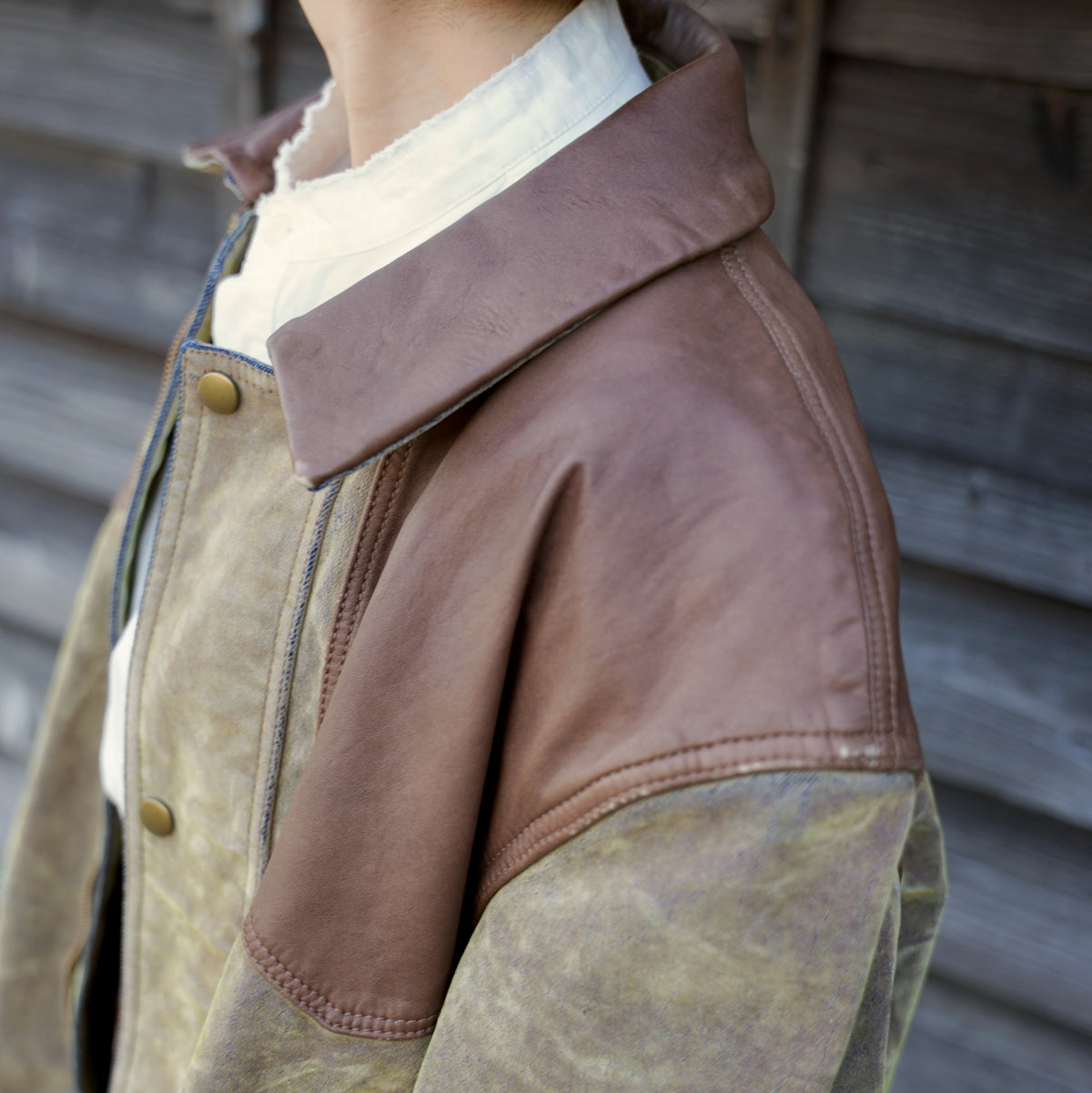 Nomàt /  Utility JK［Mongolian Lether and Flocky Denim］