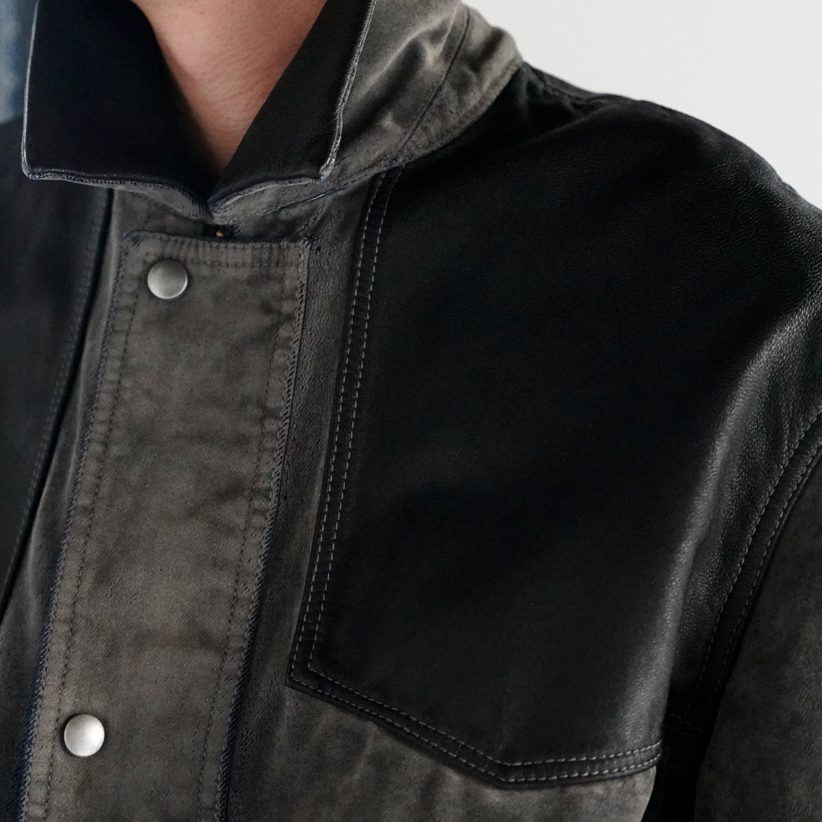 Nomàt /  Utility JK［Mongolian Lether and Flocky Denim］