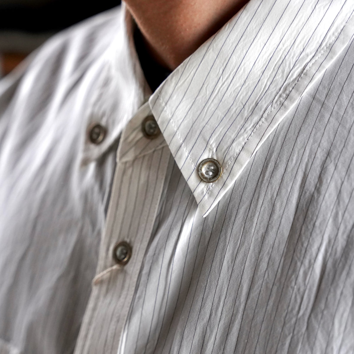 Nomàt /Tie Shirt ［Silk Cotton Stripe］