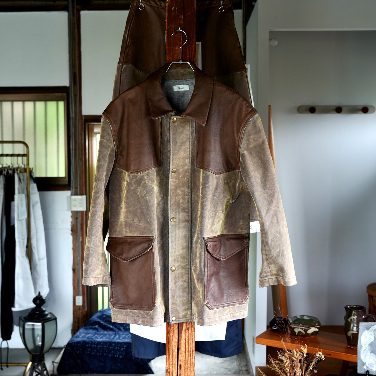 Nomàt /  Utility JK［Mongolian Lether and Flocky Denim］
