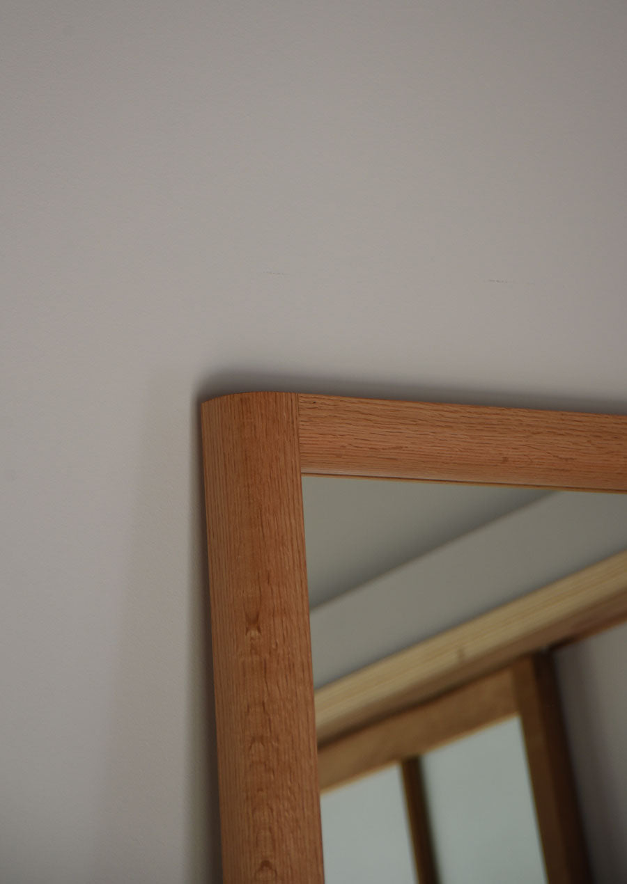 【Made to Order】éhn original /  Full Length Mirror 四分円 in Natural 1700×480