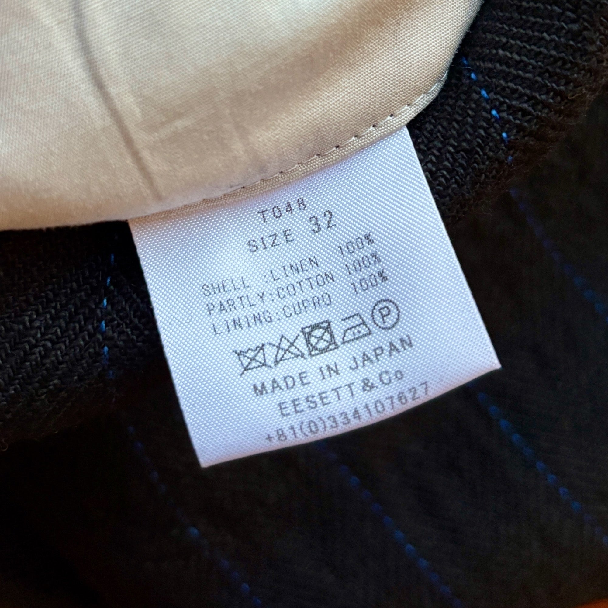 EESETT&Co / PLAIN TROUSERS "LAUREL" - BLACK/BLUE STRIPES