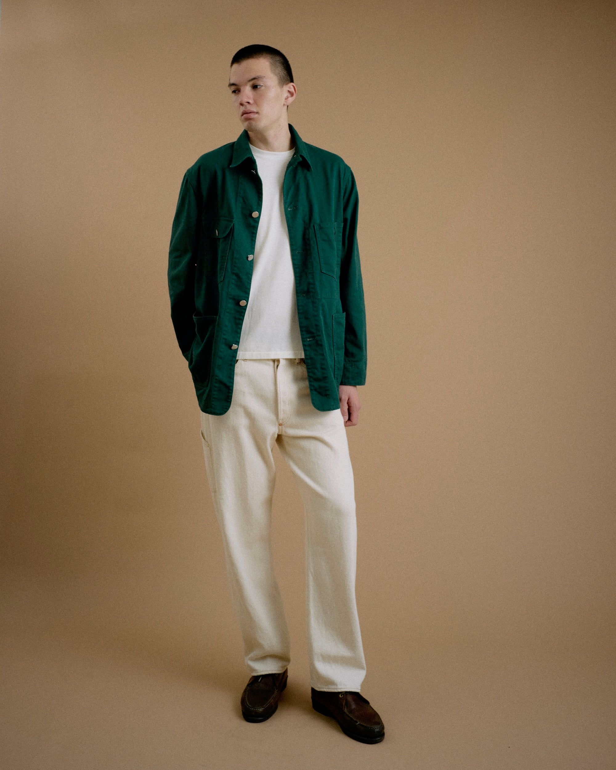 FOUNDOUR（ファウンダ) / WORK JACKET GREEN