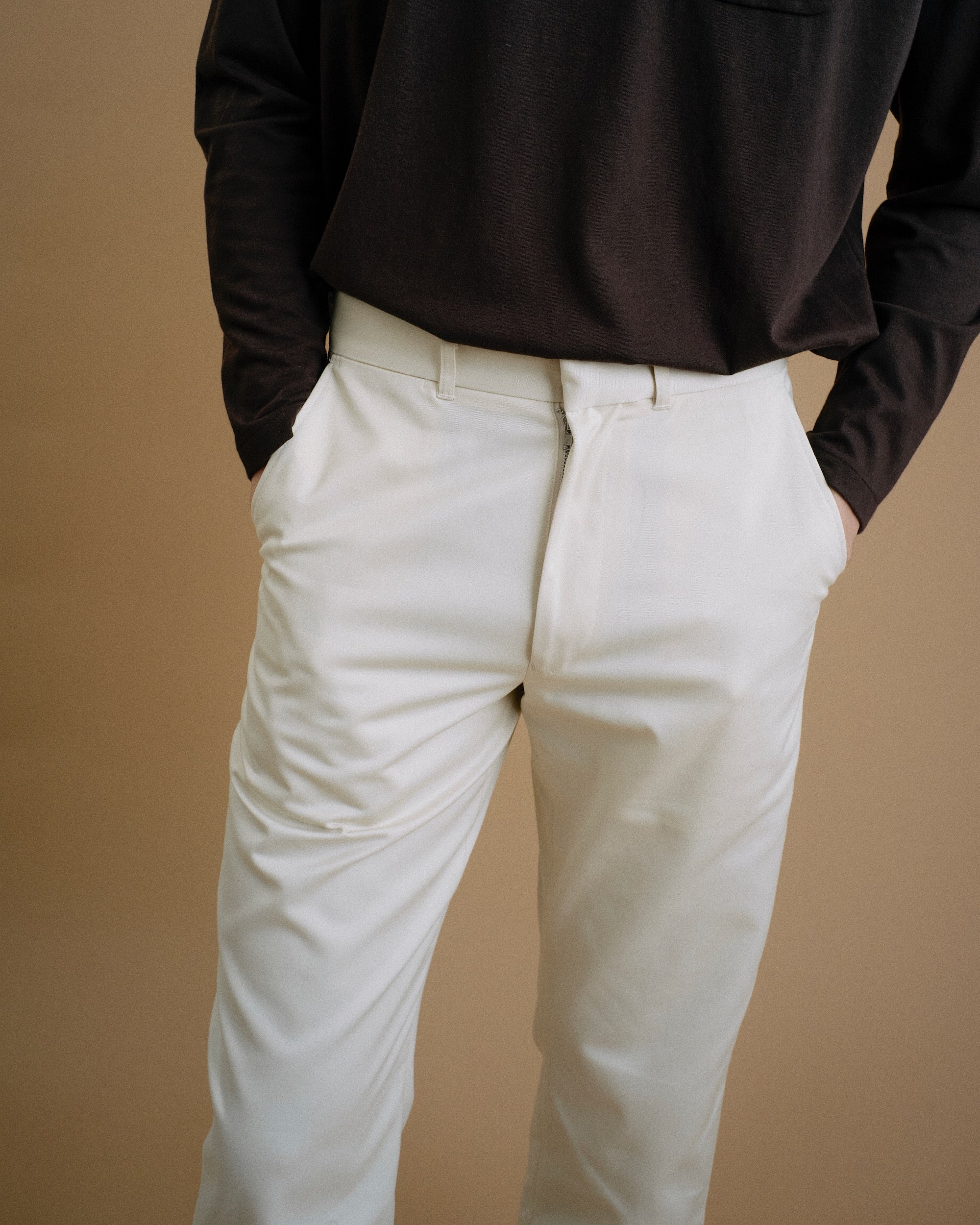 FOUNDOUR（ファウンダ) / TWILL WORK PANTS WHITE