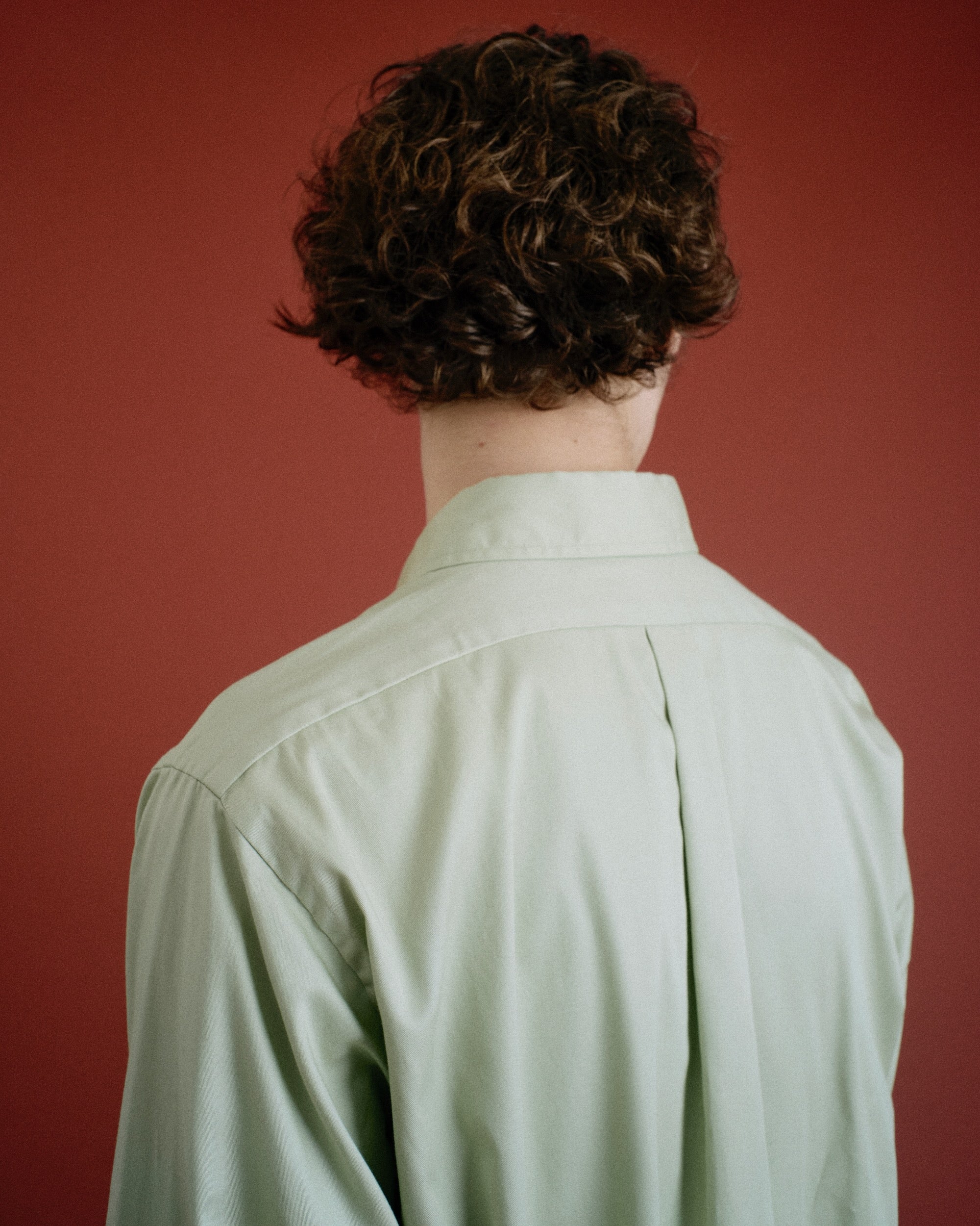 FOUNDOUR（ファウンダ) / REGULAR COLLAR SHIRT  GREEN